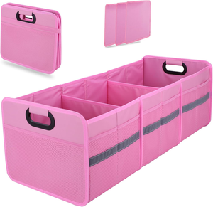 Organizador de Maletero de Coche Plegable Grande con <span class=keywords><strong>3</strong></span> Compartimentos y Múltiples Bolsillos para Coche, SUV - Product Image 1
