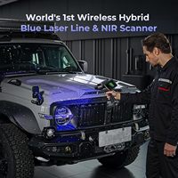 Scanner 3D Creality Raptor X, précision de 0,02 mm, 34+7 lignes laser bleues, NIR sans fil, scanner 3D portable pour la rétro-ingénierie