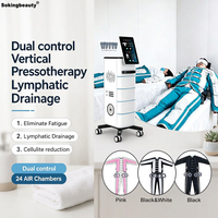 Appareil de drainage lymphatique complet pour le corps avec 4 modes de massage différents, combinaison de massage corporel professionnelle pour la détoxification et l'amincissement, idéal pour les centres de bien-être