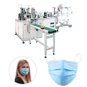 Ligne de production automatique de <span class=keywords><strong>masque</strong></span> facial plat <span class=keywords><strong>FFP2</strong></span> Medical 1 + 1 à la machine - Product Image 2