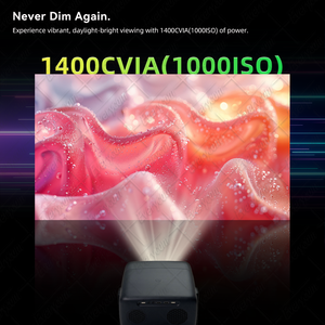 Proyector de Video 4K con Brillo de 1400 CVIA y Sistema Linux, Proyector LCD para Cine <span class=keywords><strong>en</strong></span> Casa, Proyector de Video 4K - Product Image 4