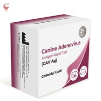 Kit de test rapide de l'antigène du virus adénoïde canin (VAC) pour la toux de chenil, l'hépatite infectieuse et les maladies respiratoires chez le chien - Carte de dépistage vétérinaire