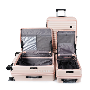 ชุดกระเป๋าเดินทางแบบมีล้อสปินเนอร์ตัวล็อค ABS แบบปรับแต่งได้ตามต้องการ - Product Image 3