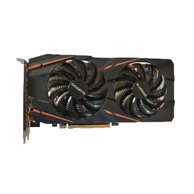 High Quality RX580 RX590 8GB GDDR5 Gaming Graphics Card 2 Fans with 256 Bit Memory Interface for Laptop