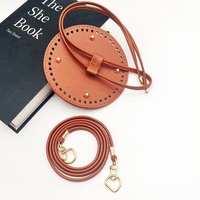 Kit d'accessoires pour sac seau DIY tissé à la main, respirant, super léger, extensible et pliable : plaque de base, cordon de serrage, bandoulière