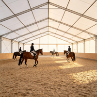 Tente de réception VIP de luxe en aluminium pour événements équestres et clubs d'équitation