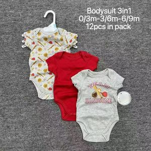 Set Pagliaccetto C20XL in Cotone per Neonato 0-9 Mesi, Tutina alla Moda per Bambino e Bambina 3 Pezzi, Abbigliamento per Neonati - Product Image 3