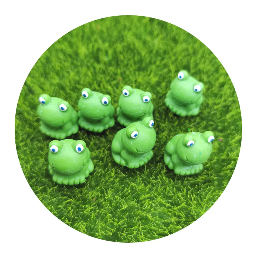 Лидер продаж 100 шт. полимерные мини-лягушки зеленая лягушка миниатюрные фигурки для сказочного сада ландшафта украшения «сделай сам» Террариум ремесла