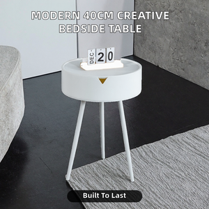 Table basse moderne de 40 cm de large, design créatif, artistique, pour garçons, en plastique épaissi, avec cadre en métal, meubles de salon - Product Image 2