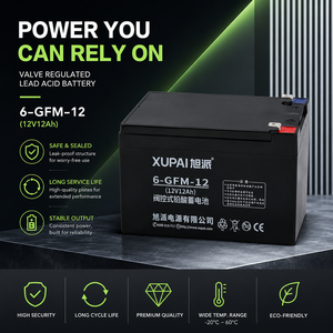 <span class=keywords><strong>Batterie</strong></span> VRLA XUPAI 6-GFM-12 GEL <span class=keywords><strong>12V</strong></span> <span class=keywords><strong>12Ah</strong></span> à décharge profonde rechargeable pour appareils électroménagers, petits onduleurs, systèmes de sécurité et jouets, autonomie de 20 heures - Product Image 1