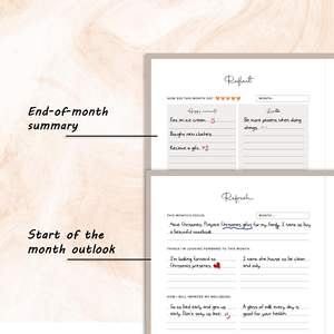 Journal de Positivité A5 Personnalisable Tissu Papier Relié Blanc Carnet Daily Joy Tracker Mindful Planner pour Tout le Monde - Product Image 3