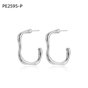 ต่างหูแฟชั่น PE2595 สำหรับผู้หญิง เครื่องประดับคุณภาพสูง - Product Image 1