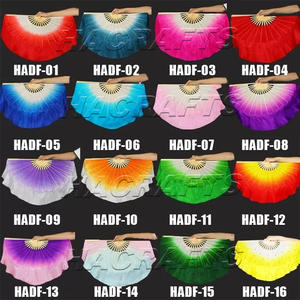 कारखाने की आपूर्ति चीनी शैली बांस नृत्य प्रशंसक डबल-पक्षीय ढाल डिजाइन मुद्रित पैटर्न संगीत और क्रिसमस सजावट के लिए पोर्टेबल - Product Image 6