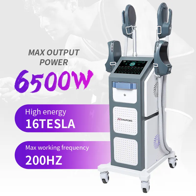 6500w Portable Emslim Zero Machine EMS 2 4 Handles Muscle Building Body Sculpting Tesla Neo Rf