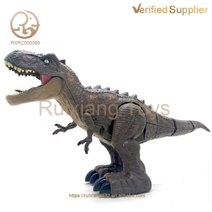 ของเล่นไดโนเสาร์สมจริงสำหรับทุกเพศ2.4กิกะเฮิร์ตซ์สำหรับเด็กควบคุมระยะไกลด้วยสเปรย์เสียงเบาวัสดุพีวีซีคุณลักษณะตลก - Product Image 4