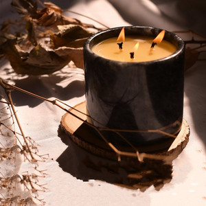 Bougie parfumée à trois mèches à l'huile essentielle de cire de soja de luxe de grande capacité couleur <span class=keywords><strong>marbre</strong></span> Bougies parfumées de luxe à 3 mèches marque privée - Product Image 5