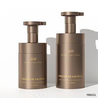 Flacon pompe à mousse personnalisé de luxe AHP Frosted Skincare 150ml 200ml, flacon pompe pour shampoing, savon liquide doré, emballage cosmétique