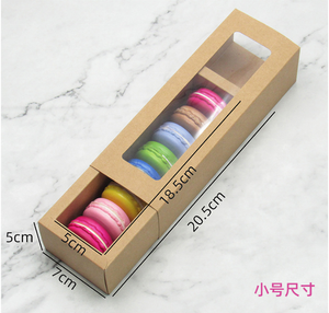 Boîtes <span class=keywords><strong>à</strong></span> Macarons blanches, 8 et 16, avec fenêtre transparente, 25 sachets ou emballage, de donuts, en stock, pièces - Product Image 2