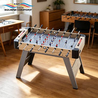 Table de baby-foot en bois moderne et personnalisable S.Q.F, petite taille, pour intérieur, haute qualité, 8 tiges, retour de balle, jeu élégant pour joueurs
