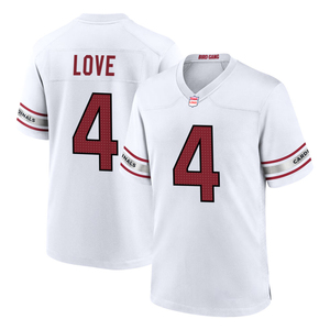 Maillots de football américain personnalisés 2025 Arizona – Uniformes brodés pour jeunes avec logos – Tenues de sport blanches - Product Image 4