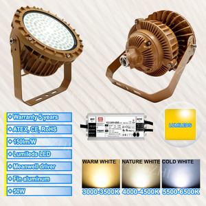 Nổ đèn bằng chứng kim loại IR bền 13000 Lux công nghiệp lampara sử dụng cho an toàn phát triển warsztatowa bước cầu thang hành lang petroleo - Product Image 2