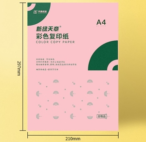 Roze 80G A4 Kleur Uitstekende Emboss Papier 100 Vellen 25 Zakken Hoge Kwaliteit Product Kleur Kopieerpapier - Product Image 3