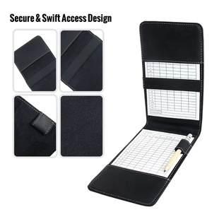 Boshiho Custom <b>Golf</b> Scorecard Holder Cover Vintage Leather <b>Golf</b> Scorecard Yardage Book Holder with Pen & Score Card - Product Image 4