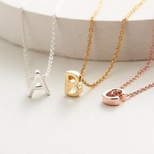 <span class=keywords><strong>Collier</strong></span> en acier inoxydable 14k or 26 lettres d'alphabet, bijou ras du cou avec initiales, pour femmes, 316 <span class=keywords><strong>l</strong></span> - Product Image 1
