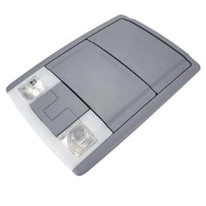 Console supérieure grise compatible avec Ford F250 F350 F450 F550 11-16, remplace 7L1A-13D776-C, ensemble d'éclairage intérieur de cabine et de rangement - Product Image 1