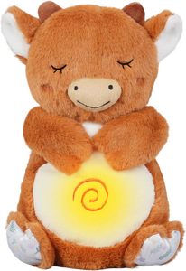 Musique, lumières et rythme en peluche: un compagnon de sommeil et une loutre respirante portable en peluche douce - Product Image 2