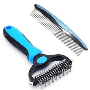 Juego de cepillos de doble cara <span class=keywords><strong>para</strong></span> el cuidado de mascotas, peine <span class=keywords><strong>para</strong></span> eliminar el pelo suelto y desenredar <span class=keywords><strong>para</strong></span> <span class=keywords><strong>gatos</strong></span> y perros - Product Image 6