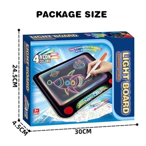 Tableau <span class=keywords><strong>de</strong></span> <span class=keywords><strong>dessin</strong></span> magique lumineux pour enfants, modèle avec lumière LED, en plastique ABS, <span class=keywords><strong>tablette</strong></span> <span class=keywords><strong>de</strong></span> <span class=keywords><strong>dessin</strong></span> éducative avec marqueurs néon - Product Image 6