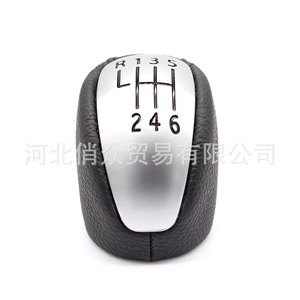 Renault Laguna 3 Mk3 Gear <b>Shift</b> <b>Knob</b> Leather 6 Speed Ergonomic Car Accessory - Product Image 3