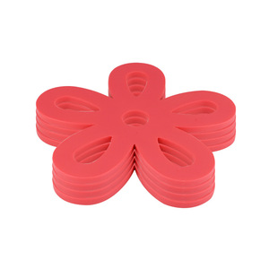 Silicone Floral Heat Insulating Mat Round Table Mat For Tea Cup Plate Home Use - Product Image 2