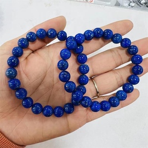 Bracelet en perles extensibles polies en <span class=keywords><strong>Lapis</strong></span> <span class=keywords><strong>Lazuli</strong></span> naturel de haute qualité de 8mm avec énergie de cristal de guérison bricolage - Product Image 5