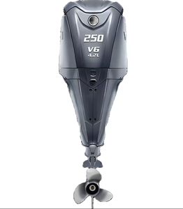 Prix usine Nouveau moteur de motomarine manuel 4 temps 6 CV à arbre long H6CMHS, hélices marines 1 cylindre 3 pales arrière humides - Product Image 1