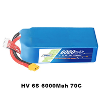 Hochwertige 6S Soft Pack Li-Ionen-Batterie für FPV-Drohnen, Festkörper-Akku mit Hoher Kapazität und Langer Flugzeit für Racing-Quadcopter