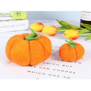 Artigianato colorato in feltro di zucca autunno/<span class=keywords><strong>lana</strong></span> di zucca per la decorazione di Halloween - Product Image 2