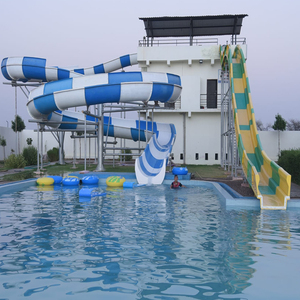 Trượt cho trên mặt đất Hồ bơi trong mặt đất hồ bơi trượt sợi thủy tinh trượt nước cho hồ bơi - Product Image 2