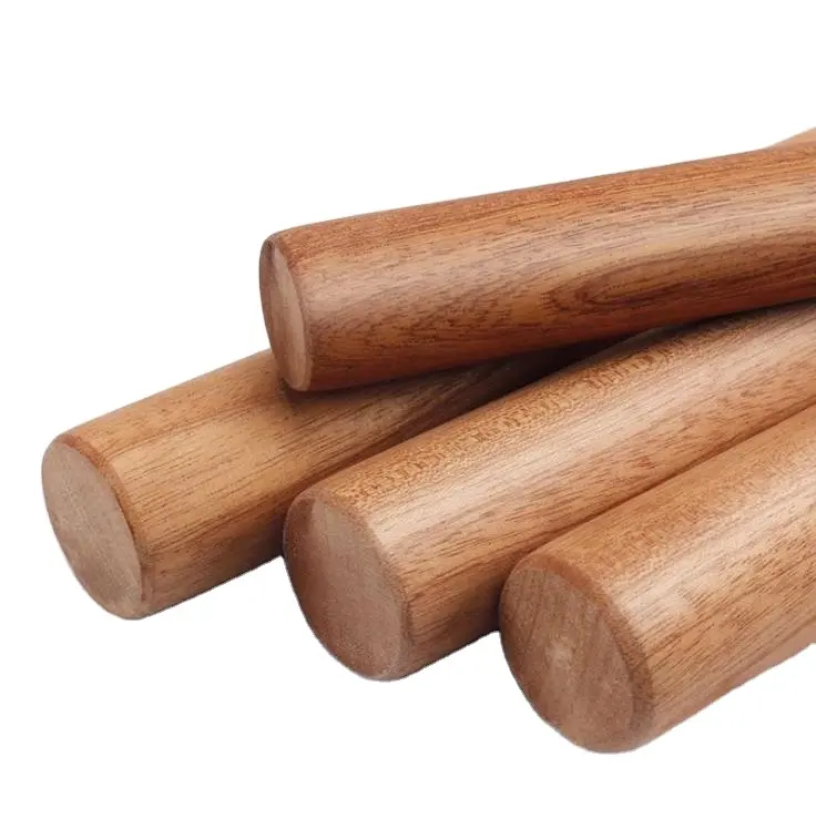 Hoge Kwaliteit Solid Keukengerei Voedsel Veilig Deeg Roller Bakken Noodle Rood Sandelhout Rolling Pin