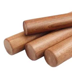 rodillo de madera pin clásico Suppliers-Utensilios de cocina sólidos de alta calidad, rodillo de masa seguro para alimentos, rodillo para hornear, fideos, rodillo de sándalo rojo