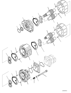 Nouvelle pompe hydraulique en fonte XLF Assy 705-95-07121 pour camion HD785-7 Haute efficacité - Product Image 5