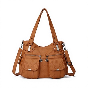 SUPREX ENTERPRISES Purses Handbags for Women Large Hobo Shoulder <b>Bags</b> <b>Soft</b> PU <b>Leather</b> Multi-Pocket Tote <b>Bag</b> Hand-painted - Product Image 1