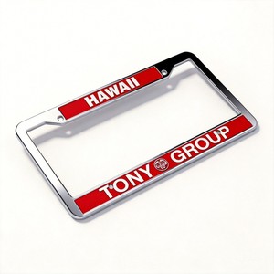 Cornici per <span class=keywords><strong>Targa</strong></span> Auto Cromate Antiruggine, Regalo Promozionale per Auto Universali, Vendita Diretta - Product Image 2