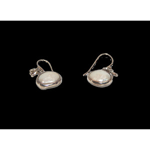 Orecchini pendenti in argento Sterling 925 e perla barocca - Product Image 2