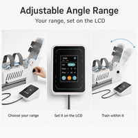 Appareil d'exercice électrique pour la cheville, pour l'entraînement à la plantarflexion et à la dorsiflexion, avec plage d'angle réglable et réglage de la minuterie