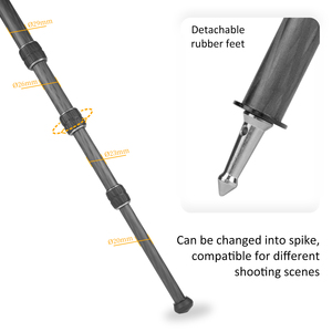 Chuyên nghiệp linh hoạt máy ảnh Tripod Monopod với ngang cánh tay Tripod trung tâm Cột khung bóng-đầu-bóng-đầu - Product Image 5
