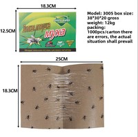 Vliegenvangpapier Vliegenvangplaat Vliegenbestrijdingsapparaat Muggen- en fruitvliegenverdelger Rechthoekig model 3005