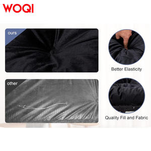 Silla colgante doble WOQI de 51.5 pulgadas, hamaca de cuerda negra, columpio bohemio para adultos, uso en patio y exteriores. - Product Image 2