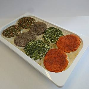 Italian Germani 800g Fromage de chèvre frais congelé à tartiner Boîtes en plastique stérilisées Herbes mélangées épicées Poivre Piment Fromage - Product Image 3